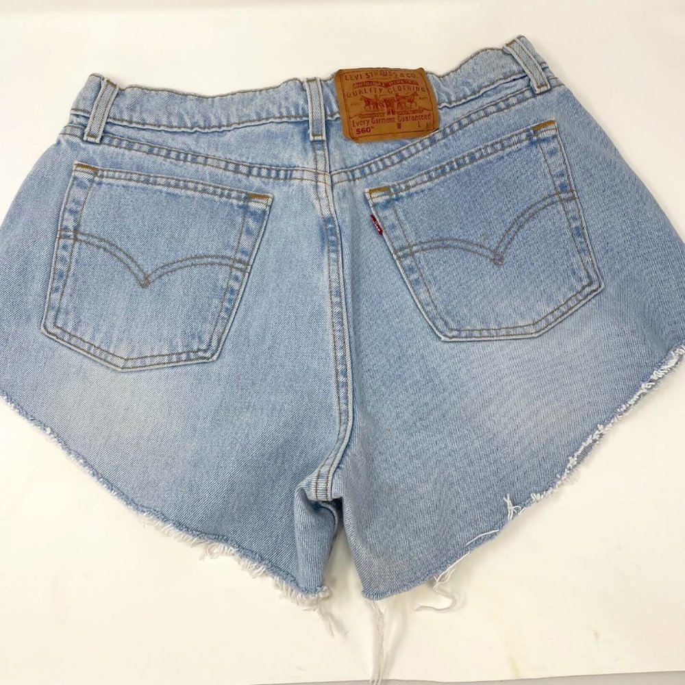 Plus Size Levi's 560 Cut Off Shorts Size 14 Women's Made in USA c
